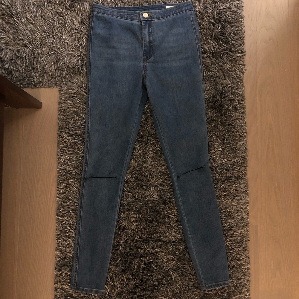 Asos ripped knee denim jeans